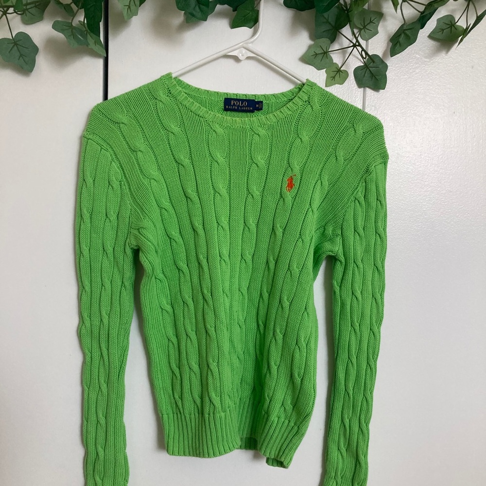 Polo by Ralph Lauren Cable Knit Polo Sweater